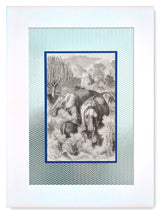 Charger l&#39;image dans la galerie, Elephants en couleur turquoise